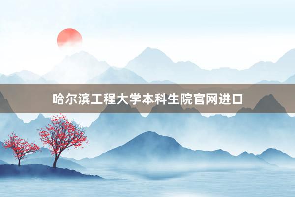 哈尔滨工程大学本科生院官网进口